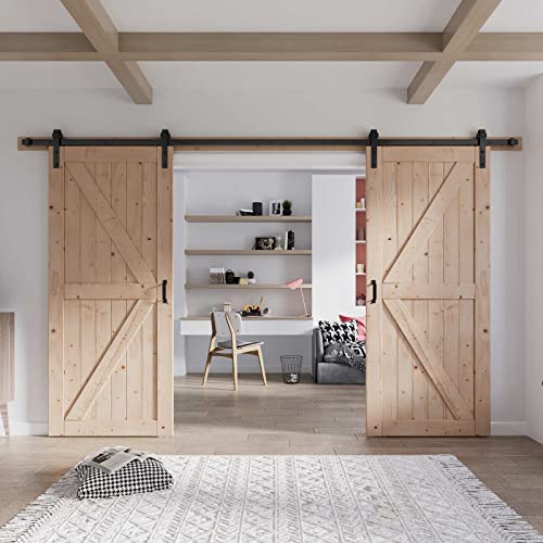 Fredbeck 36 Double Barn Door with Hardware Included (72 barn Door